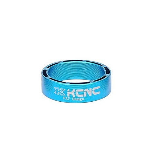 KCNC HEADSET SPACER HOLLOW DESIGN 6061AL 28.6MM/10MM BLUE