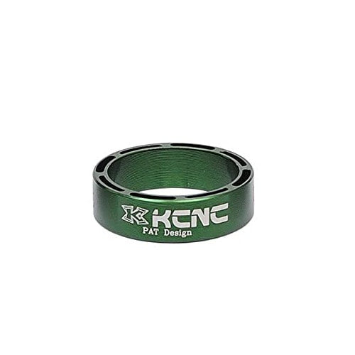 KCNC HEADSET SPACER HOLLOW DESIGN 6061AL 28.6MM/10MM GREEN