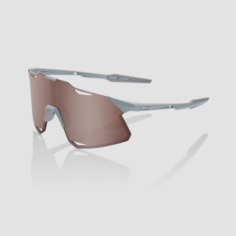100% MATTE STONE GREY HIPER CRIMSON SILVER MIRROR LENS