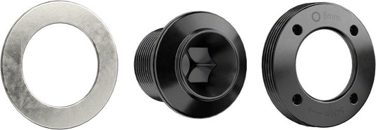 SRAM X0 EAGLE T-TYPE CRANK ARM SELF-EXTRACTING BOLT KIT - M18 / M30, DARK POLAR BLACK, D1