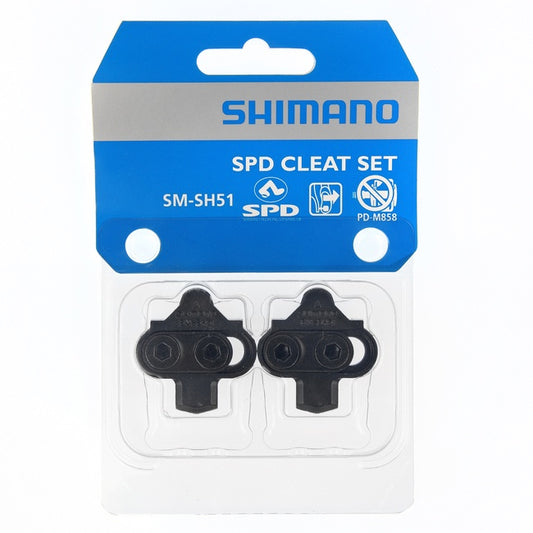 SHIMANO SH51 SPD CLEAT SET (PAIR) SINGLE RELEASE W/O CLEAT NUT