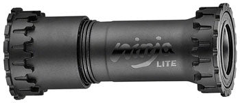 Token Ninja Lite BB4124PS Press Fit Thread Together Bottom Bracket - BB86/BB89.5/BB92, Shimano HollowTech II, Black