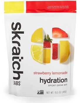 Skratch Labs Hydration Sport Drink Mix - Strawberry Lemonade, 20 -Serving Resealable Pouch