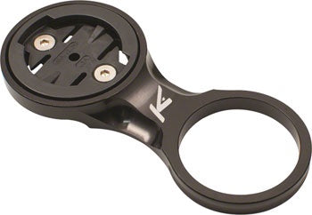 K-EDGE FIXED STEM MOUNT FOR GARMIN QUARTER TURN TYPE COMPUTERS, BLACK