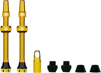 Muc-Off V2 Tubeless Valve Kit - Gold, 60mm, Pair