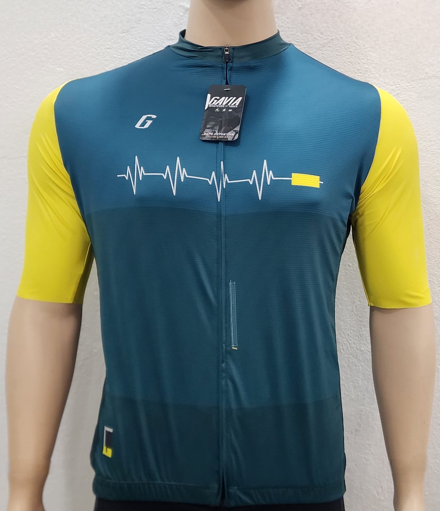 GAVIA JERSEY VERDE Y AMARILLA MC