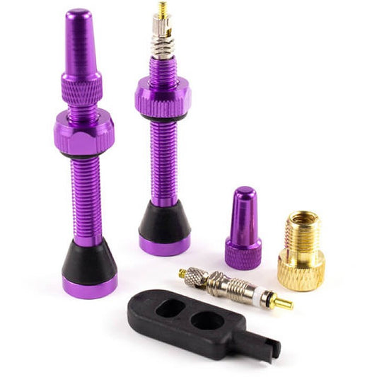 Serfas 2 Tubeless Presta Valves 44mm Purple