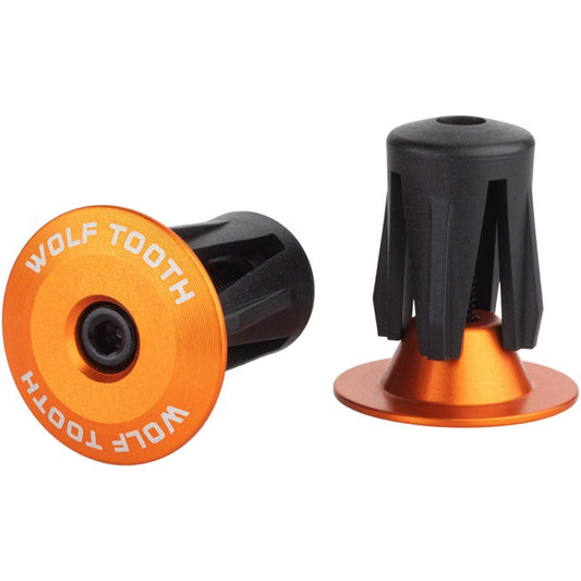 WOLFTOOTH ALLOY BAR END PLUGS ANODIZED COMPONENTS ORANGE