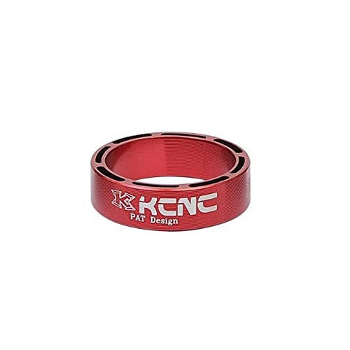 KCNC HEADSET SPACER HOLLOW DESIGN 6061AL 28.6MM/10MM RED