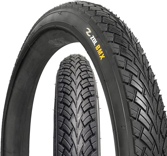 Zol BMX Wire Bike Bicycle Tire 20x1.75C G5001 Black