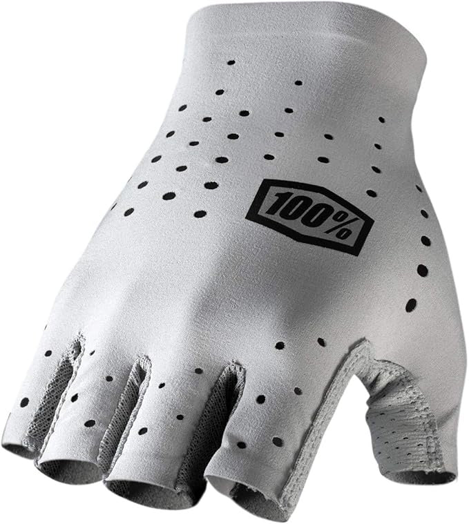 100 PERCENT Sling Short Finger Glove Grey