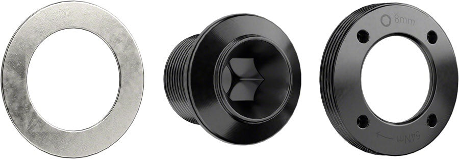 SRAM X0 EAGLE T-TYPE CRANK ARM SELF-EXTRACTING BOLT KIT - M18 / M30, DARK POLAR BLACK, D1