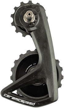 CeramicSpeed OSPW RS Alpha Pulley Wheel System for Shimano Dura-Ace 9250/Ultegra 8150 - ALPHA Aluminum Pulley, Carbon Cage, Black