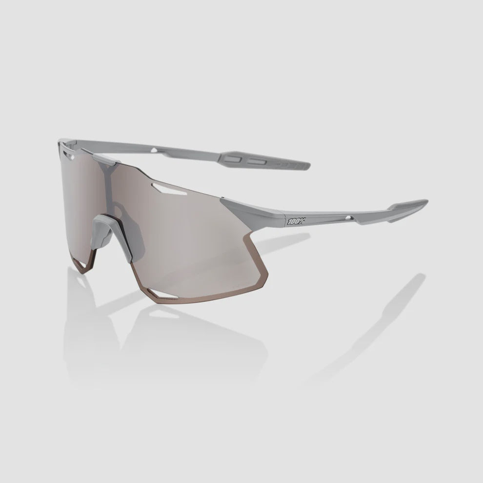 100% MATTE STONE GREY HIPER SILVER MIRROR LENS