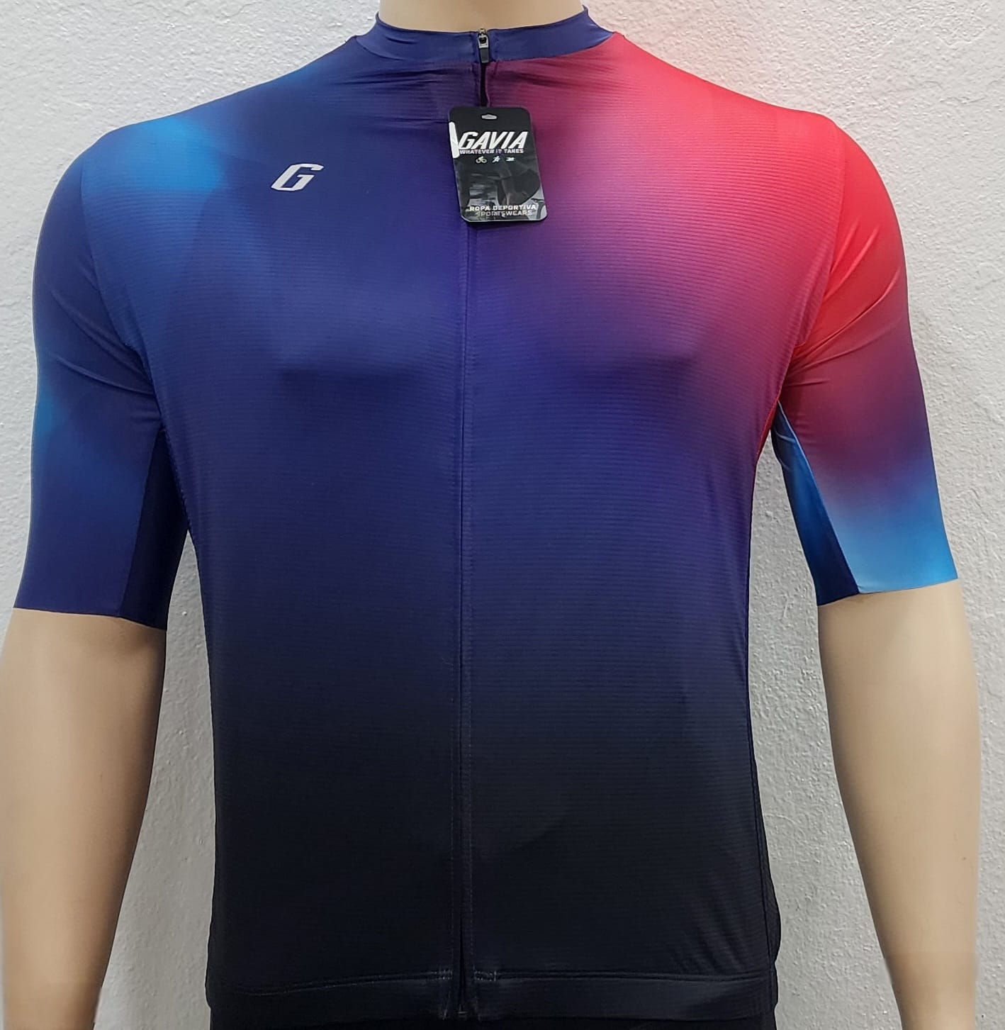 GAVIA JERSEY AZUL ROJA MC