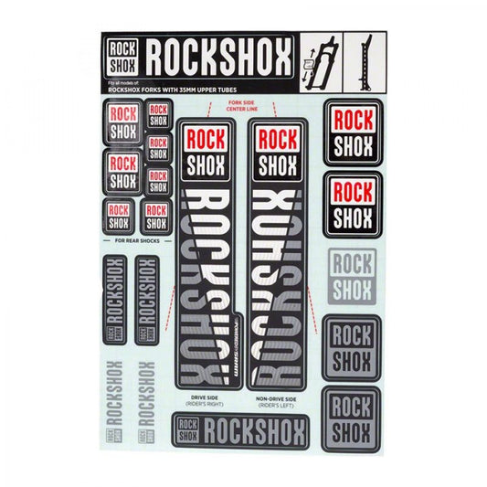 RockShox Decal Kit 35MM White