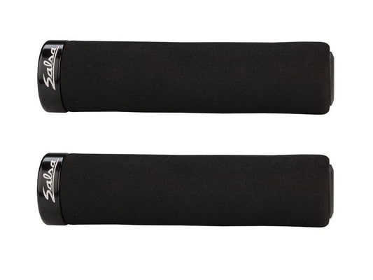 Salsa Fat Foam Lock-On Grips - Black, Lock-On