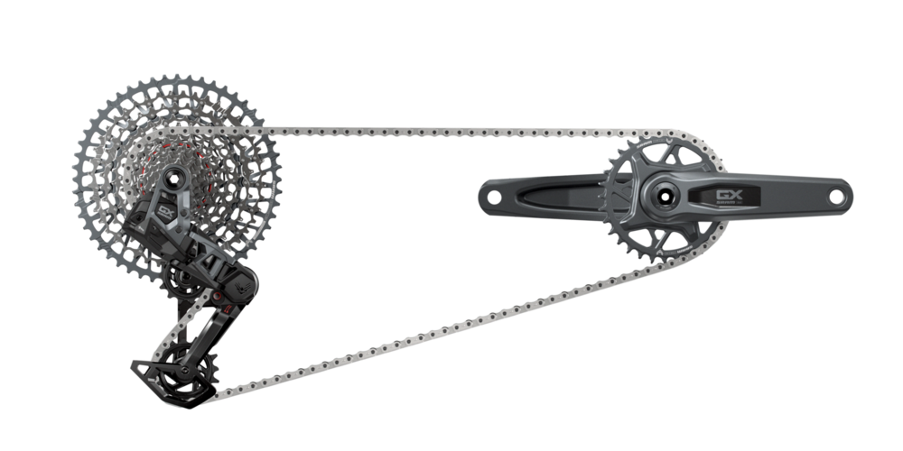 SRAM GX T-Type Eagle Transmission Groupset - 170mm Crank, 32t Chainring, AXS POD Controller, 10-52t Cassette, Rear Derailleur, Chain