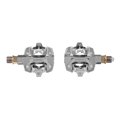 LOOK X-TRACK Pedals - Dual Sided Clipless, Chromoly, 9/16", Gravel Edition