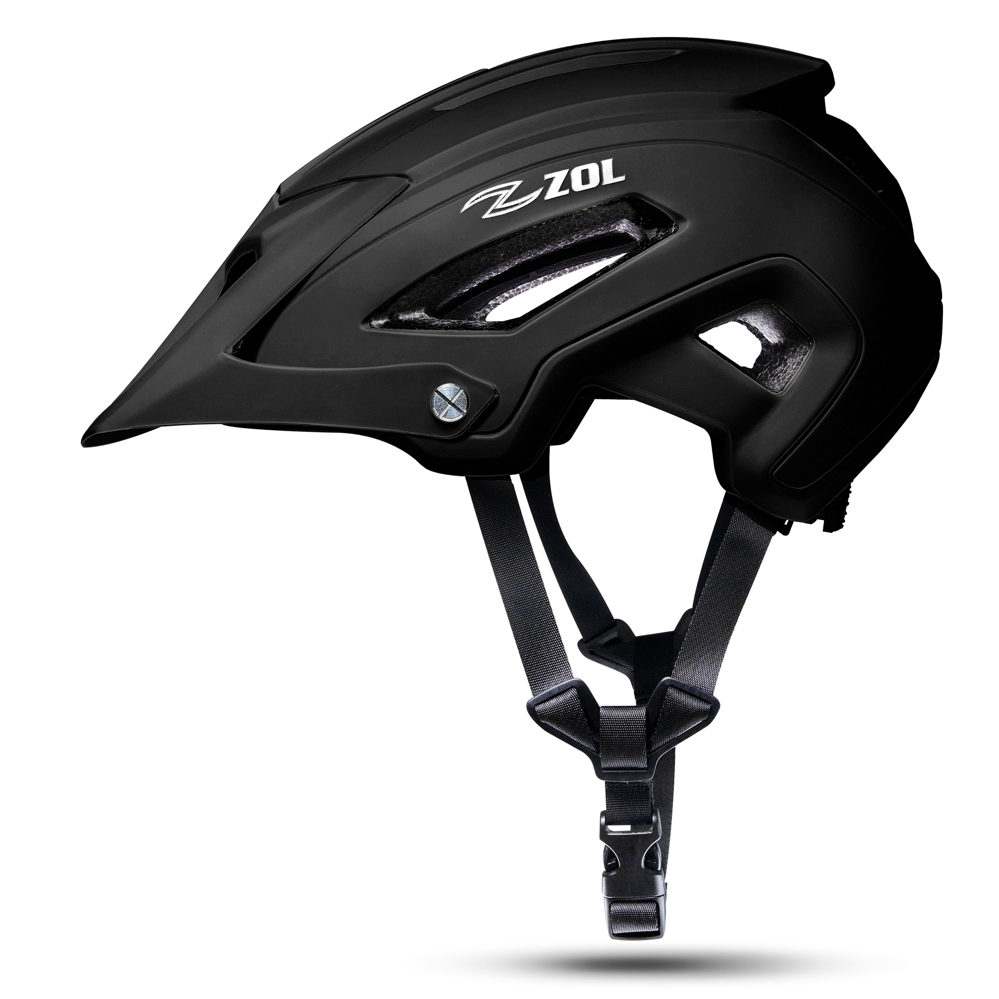 Zol Predator Mtb Mountain Bike Cycling Helmet (Black, Small/Medium) - Zol Cycling