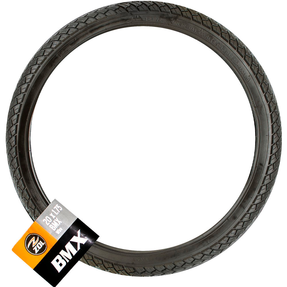 Zol BMX Wire Bike Bicycle Tire 20x1.75C G5001 Black